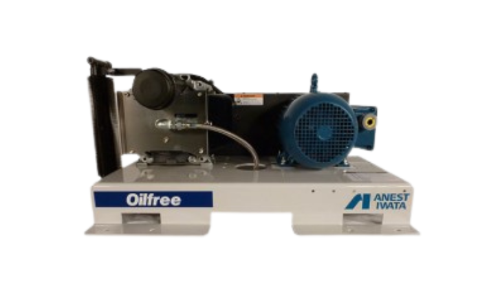 SLB base mount oil-free compressor at Hodge Industrial